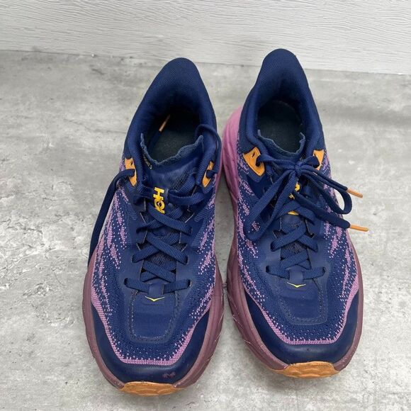 Hoka One One Speedgoat 5 Low Top Blue Purple Running Shoes Womens Size 7B - Picture 2 of 8
